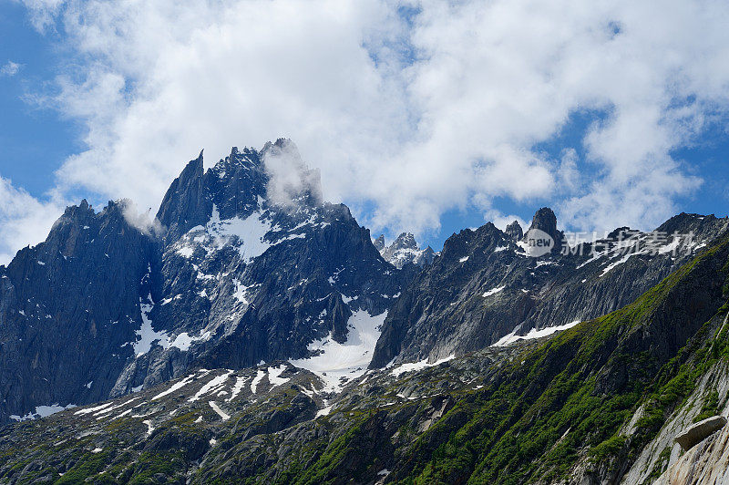 Aiguille du Midi群山环绕